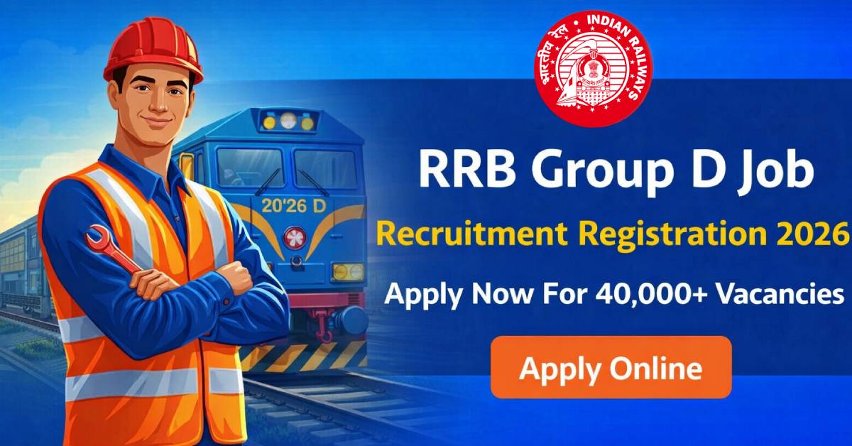 RRB Group D Job  Recruitment Registration 2026